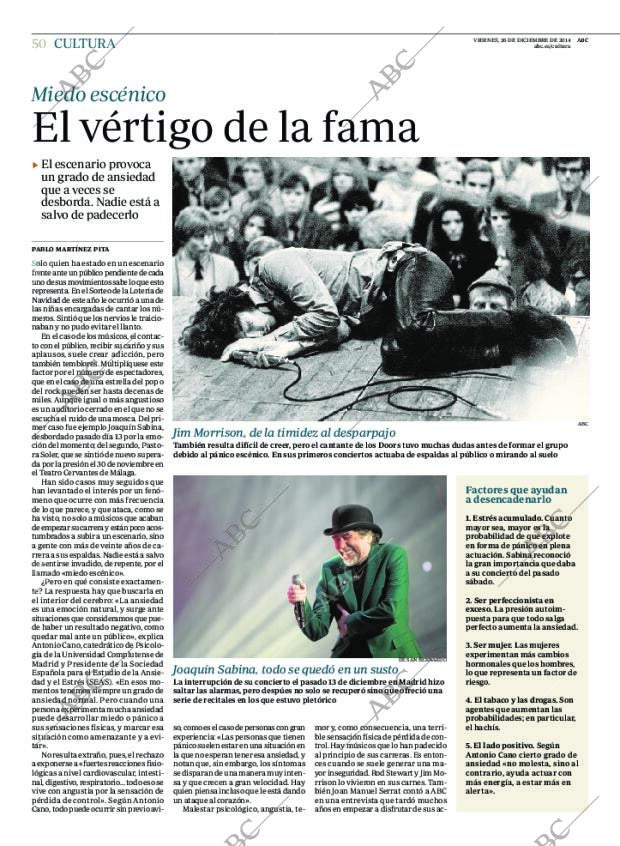 ABC MADRID 26-12-2014 página 50