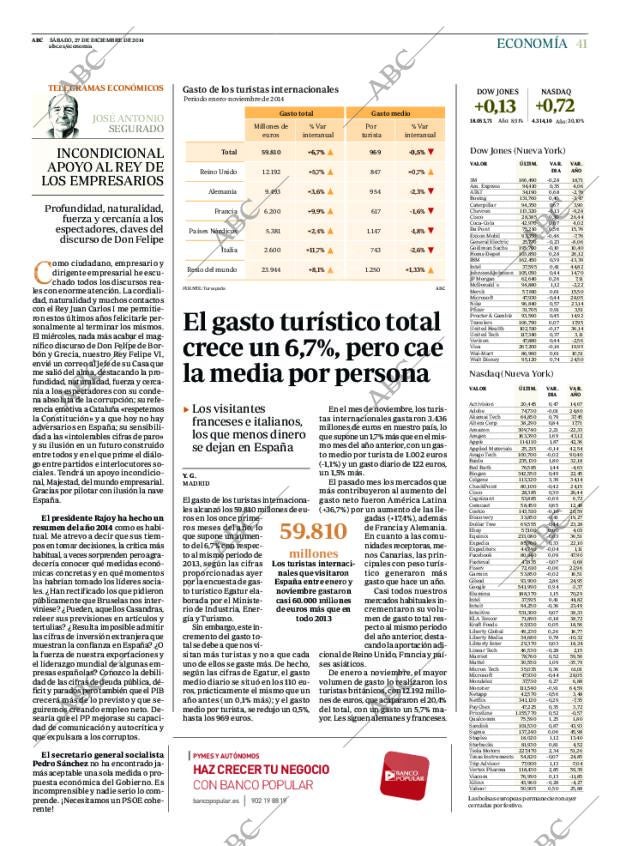 ABC MADRID 27-12-2014 página 41