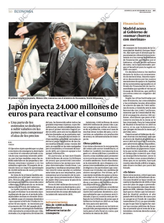 ABC MADRID 28-12-2014 página 50