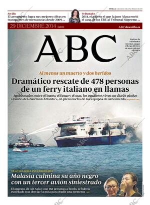 ABC SEVILLA 29-12-2014 página 1