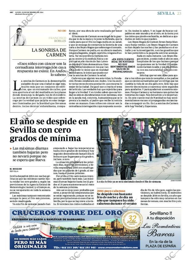ABC SEVILLA 29-12-2014 página 23