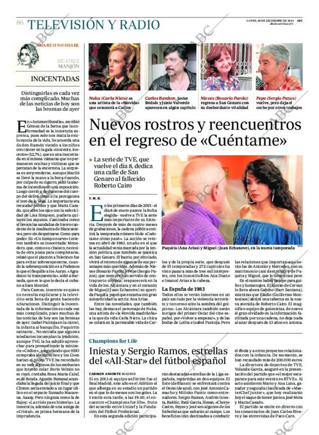 ABC SEVILLA 29-12-2014 página 86