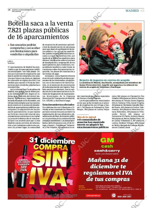 ABC MADRID 30-12-2014 página 65