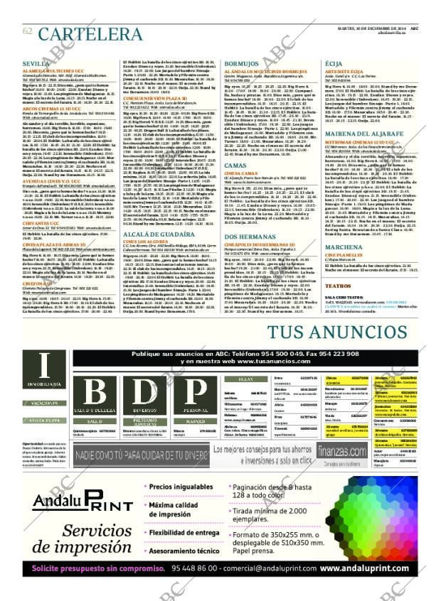 ABC SEVILLA 30-12-2014 página 62