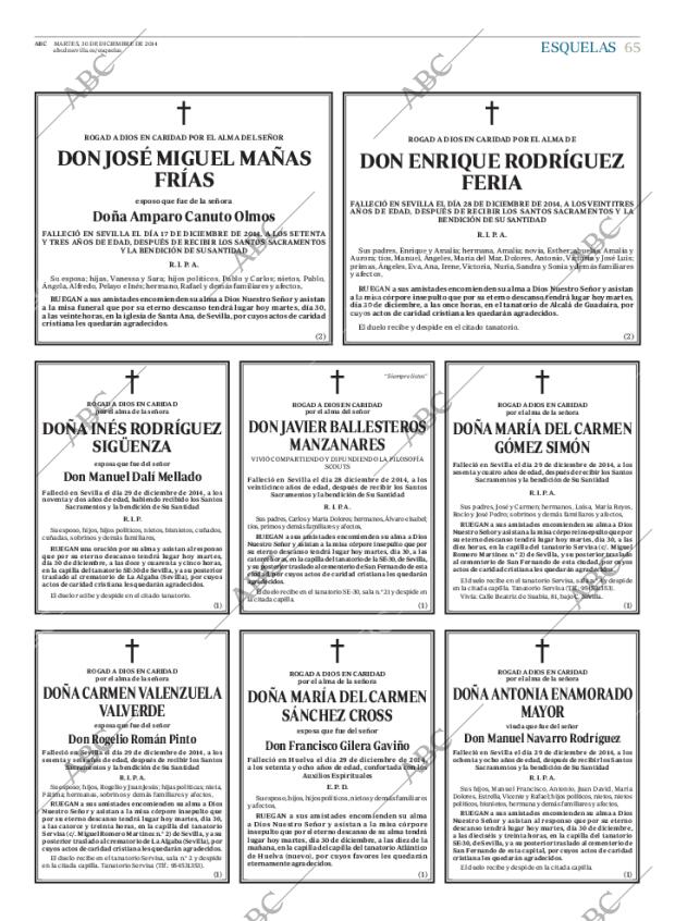 ABC SEVILLA 30-12-2014 página 65