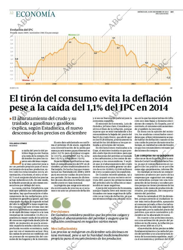 ABC MADRID 31-12-2014 página 32