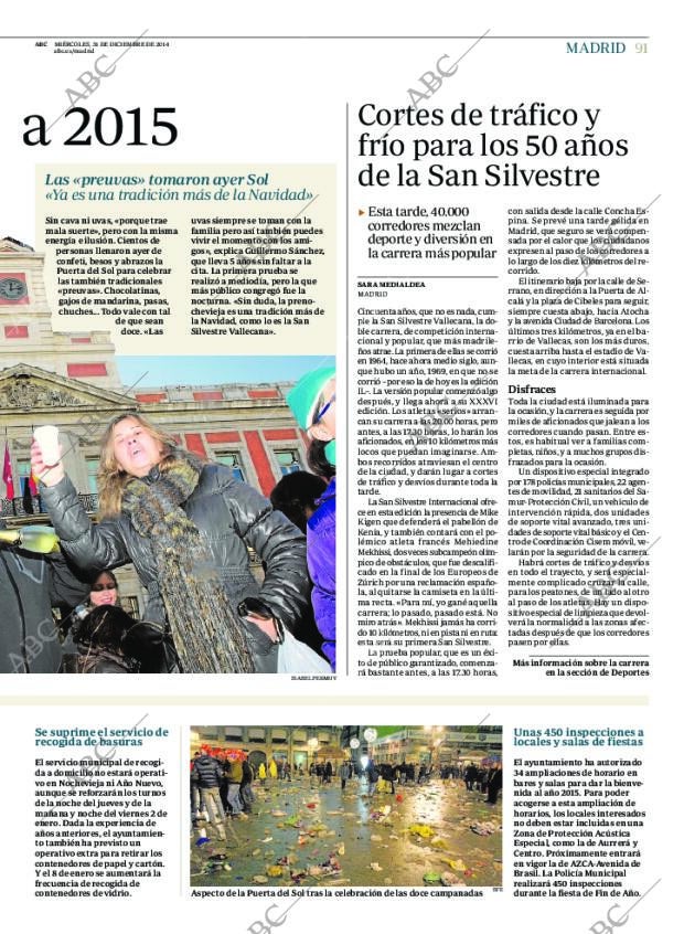 ABC MADRID 31-12-2014 página 91