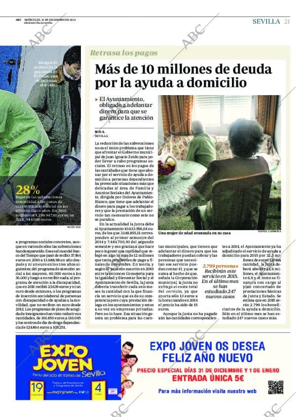 ABC SEVILLA 31-12-2014 página 21