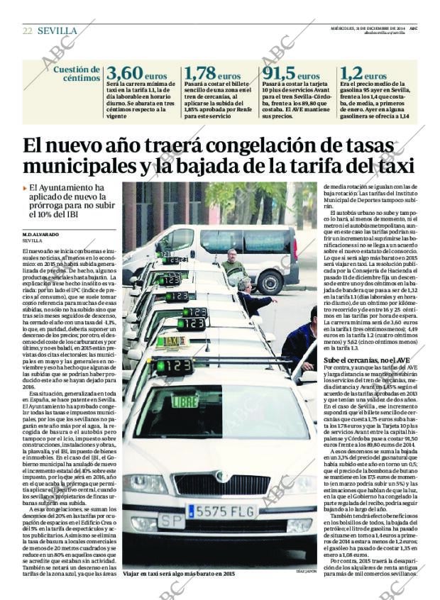 ABC SEVILLA 31-12-2014 página 22