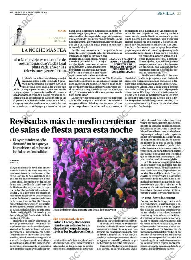 ABC SEVILLA 31-12-2014 página 23
