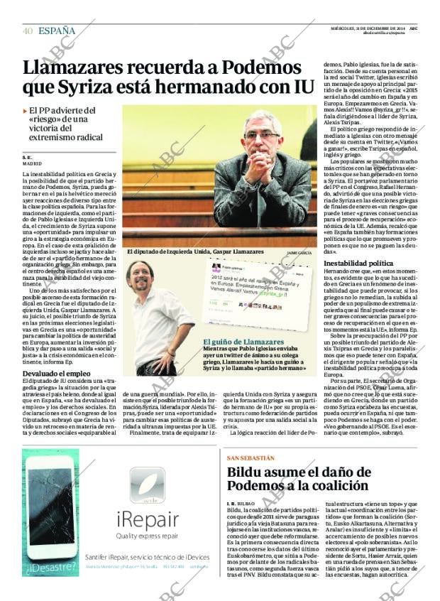 ABC SEVILLA 31-12-2014 página 40