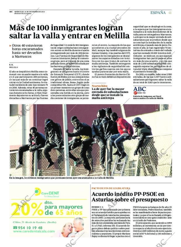 ABC SEVILLA 31-12-2014 página 41