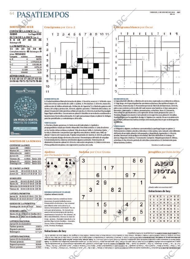 ABC MADRID 02-01-2015 página 64