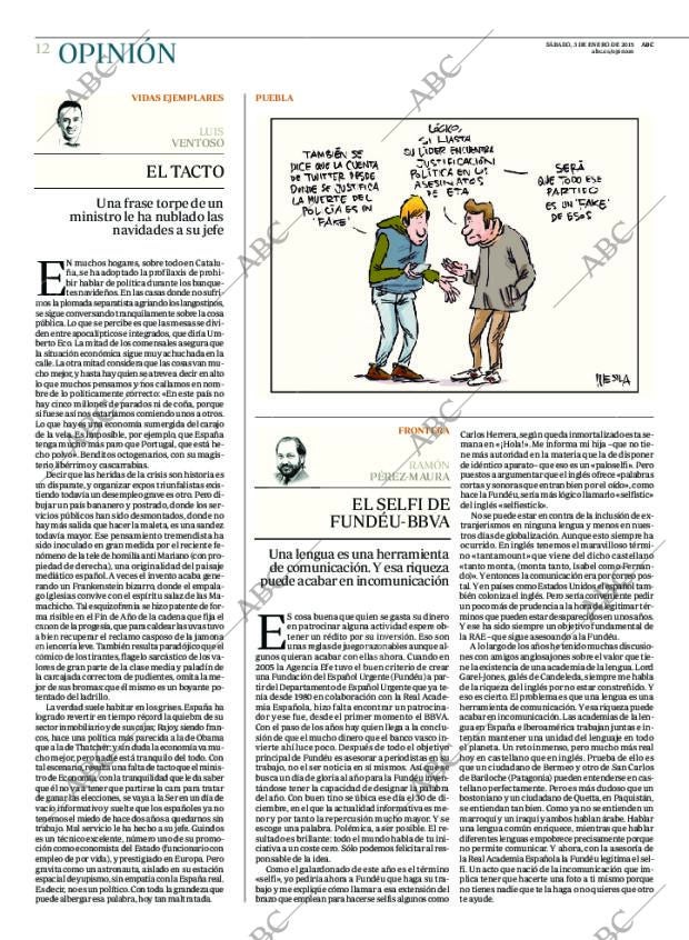 ABC MADRID 03-01-2015 página 12