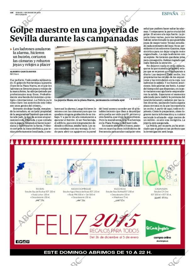 ABC MADRID 03-01-2015 página 23