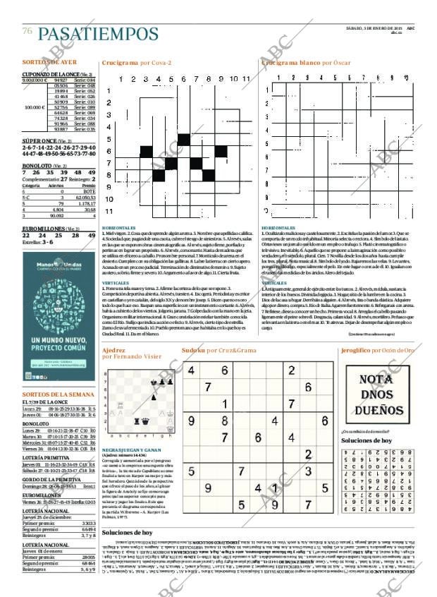 ABC MADRID 03-01-2015 página 76