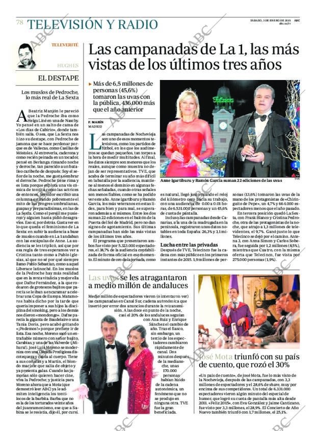 ABC MADRID 03-01-2015 página 78