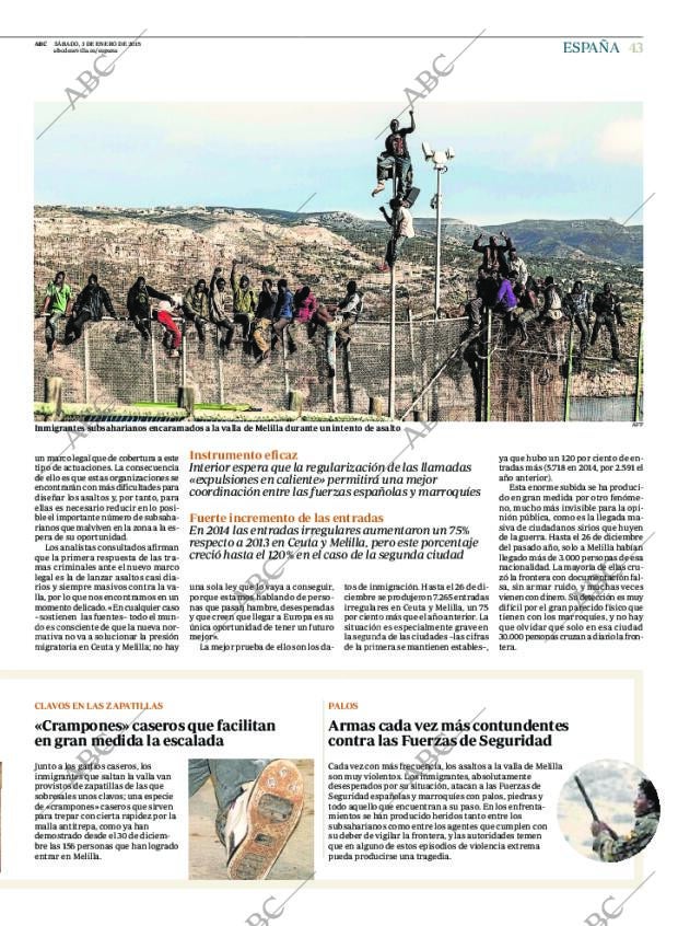 ABC SEVILLA 03-01-2015 página 43