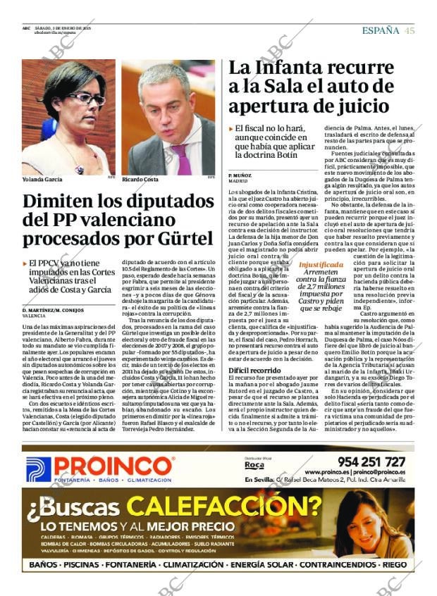 ABC SEVILLA 03-01-2015 página 45