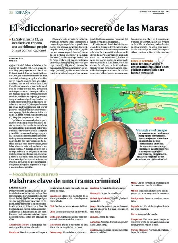 ABC MADRID 04-01-2015 página 38