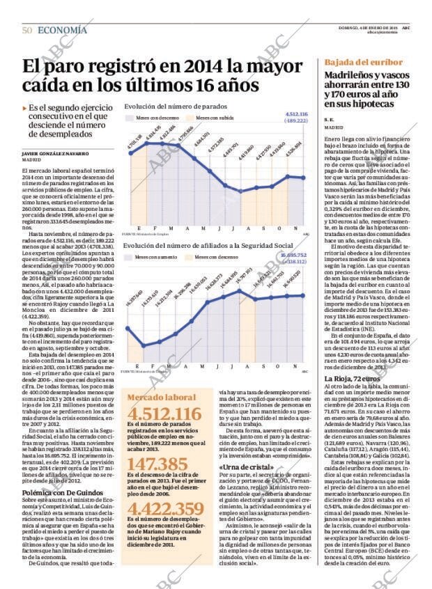 ABC MADRID 04-01-2015 página 50