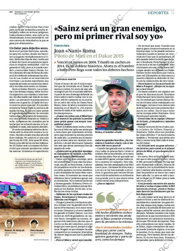 ABC MADRID 04-01-2015 página 71
