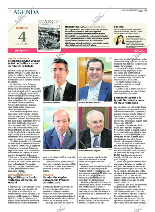 ABC MADRID 04-01-2015 página 74