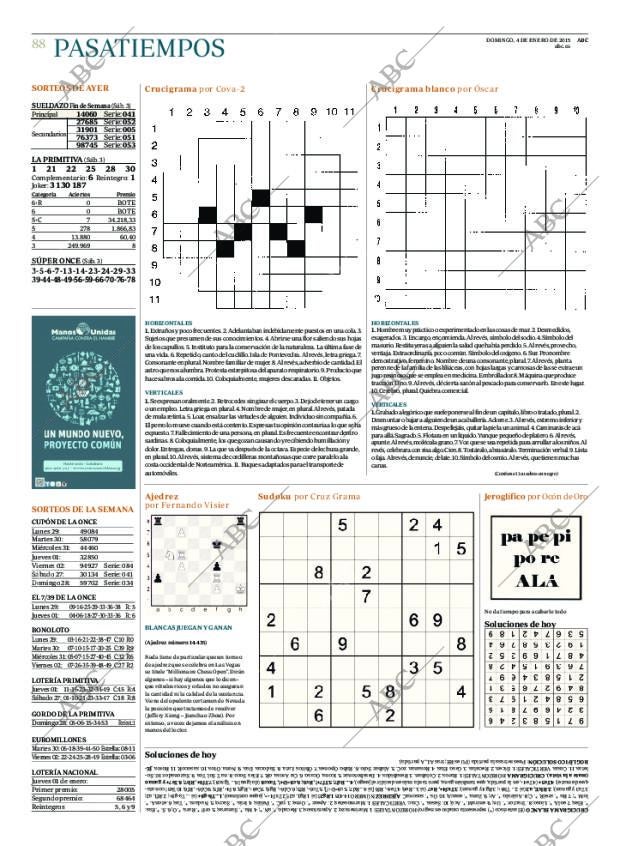 ABC MADRID 04-01-2015 página 88