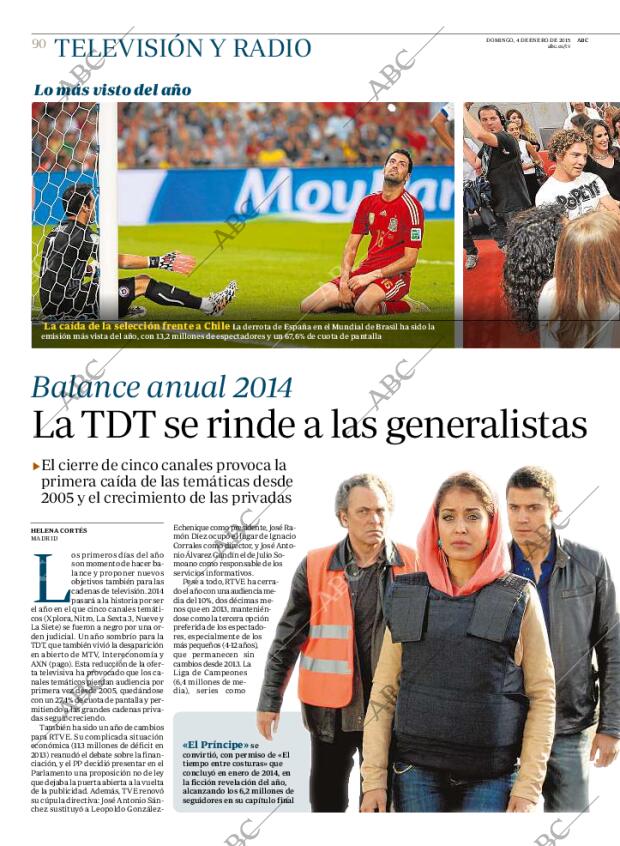 ABC MADRID 04-01-2015 página 90