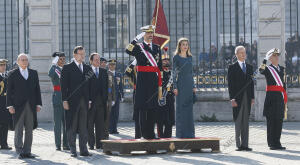 Ss.Mm. los Reyes Felipe Vi y Letizia Presidiendo la celebración de la pascua...