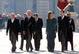 Ss.Mm. los Reyes Felipe Vi y Letizia Presidiendo la celebración de la pascua...