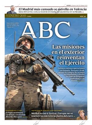 ABC MADRID 05-01-2015 página 1