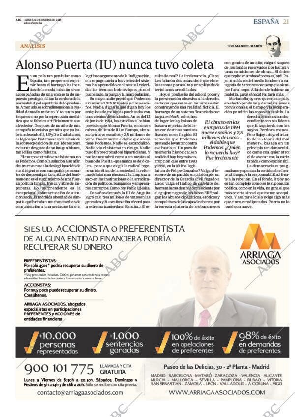 ABC MADRID 05-01-2015 página 21