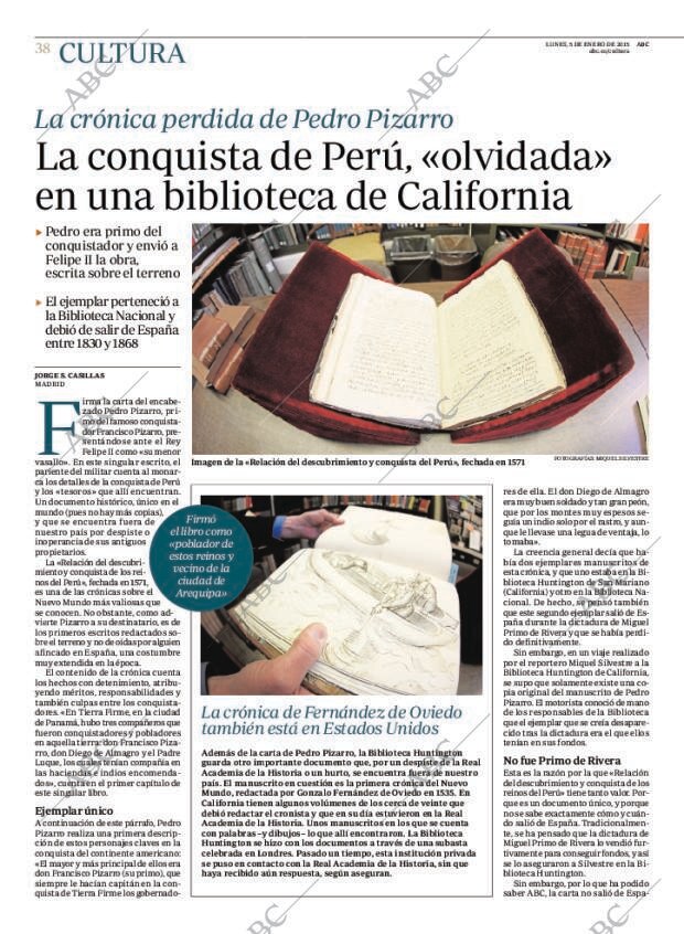 ABC MADRID 05-01-2015 página 38