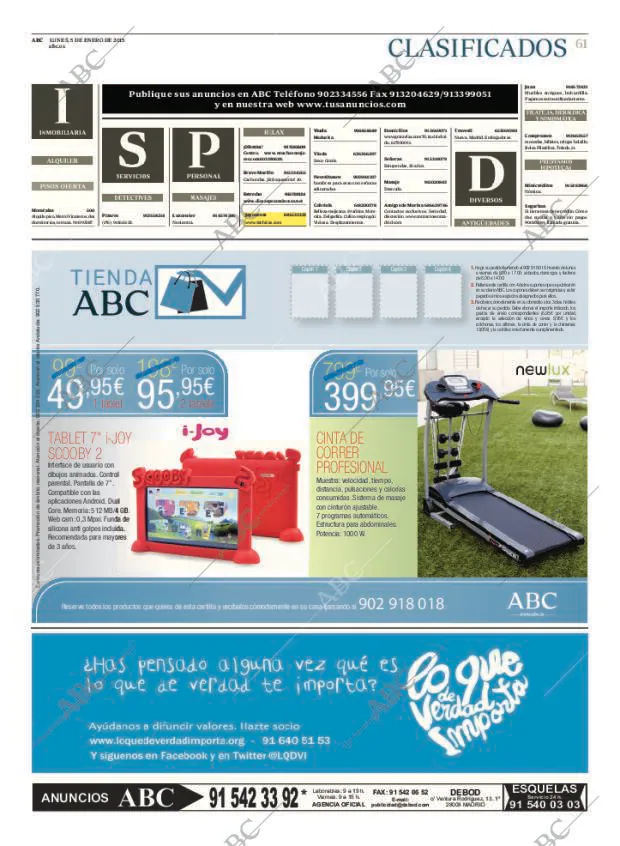 ABC MADRID 05-01-2015 página 61