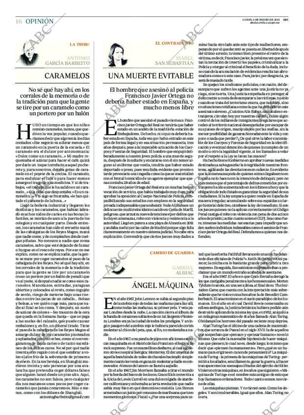 ABC SEVILLA 05-01-2015 página 16