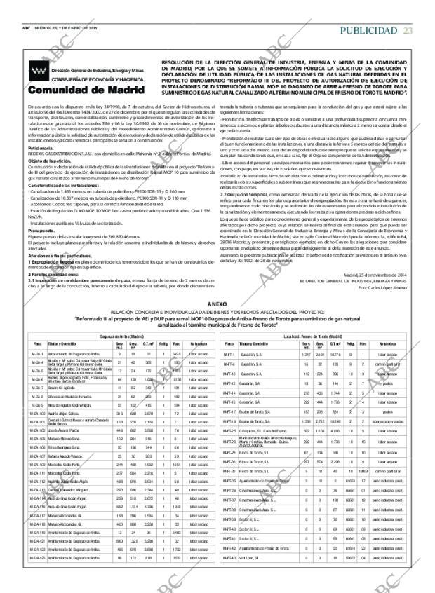 ABC MADRID 07-01-2015 página 23