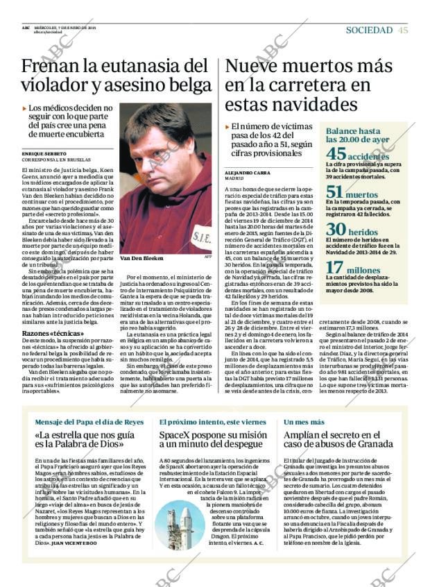 ABC MADRID 07-01-2015 página 45