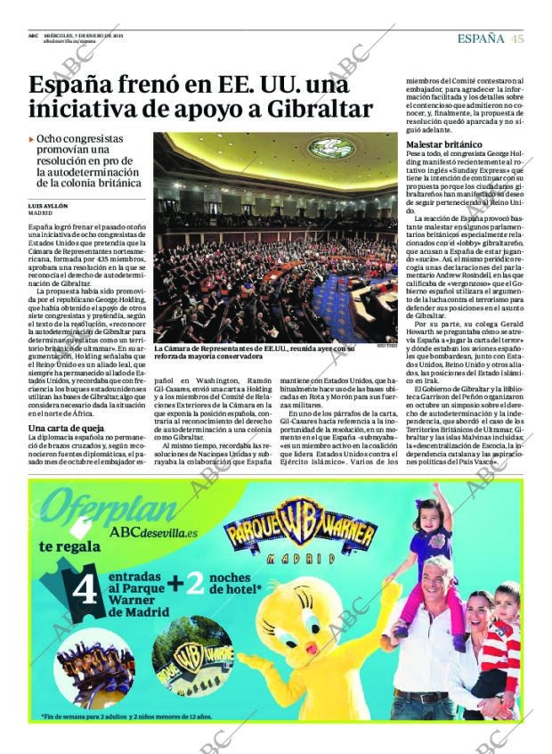 ABC SEVILLA 07-01-2015 página 45