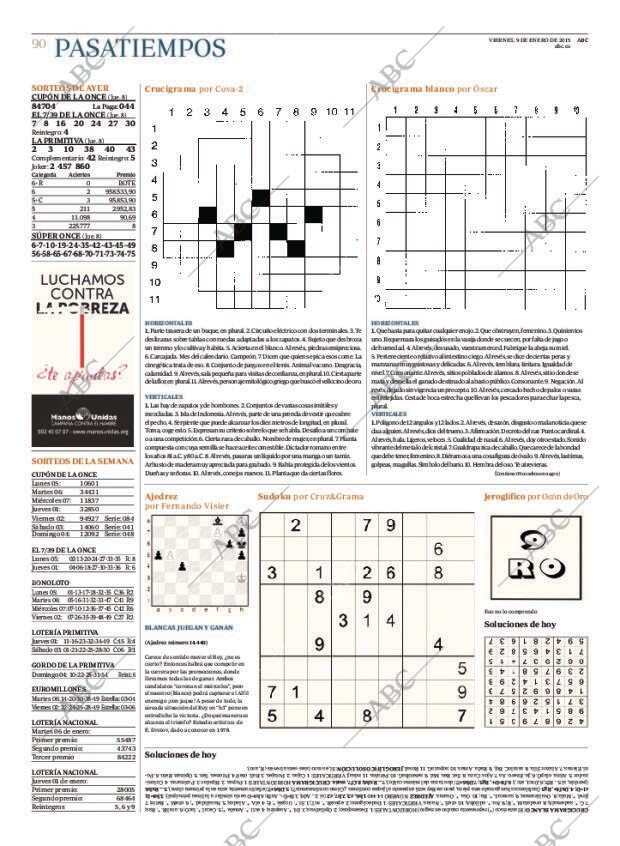 ABC MADRID 09-01-2015 página 90