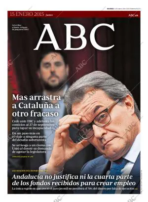 ABC MADRID 15-01-2015 página 1