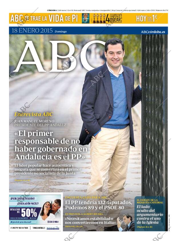 ABC CORDOBA 18-01-2015 página 1