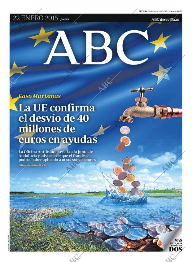 ABC SEVILLA 22-01-2015 página 1