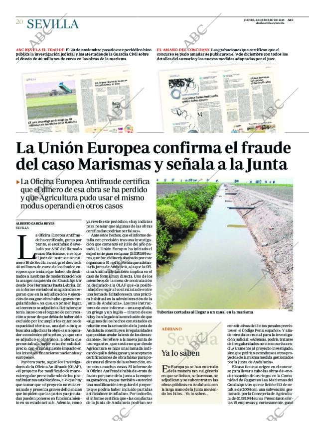 ABC SEVILLA 22-01-2015 página 20