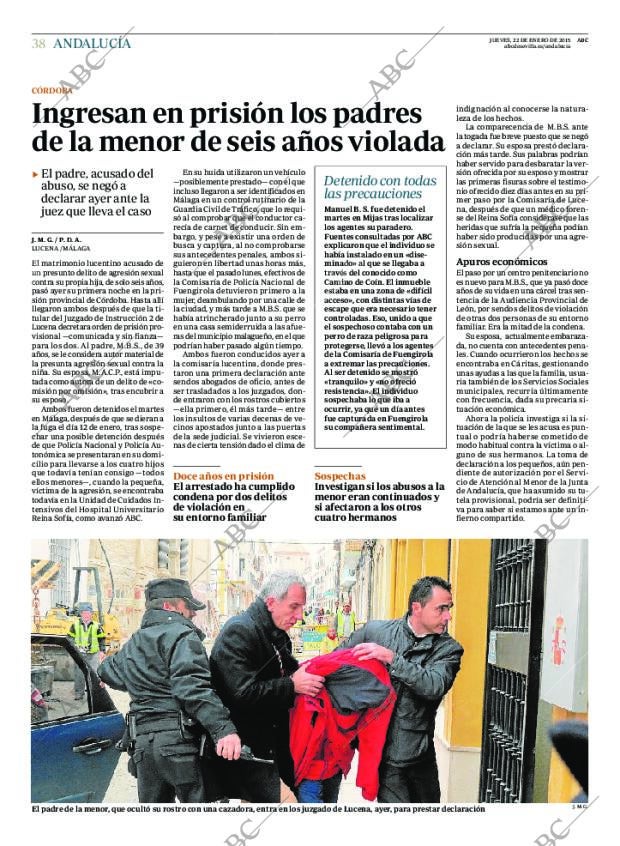 ABC SEVILLA 22-01-2015 página 38