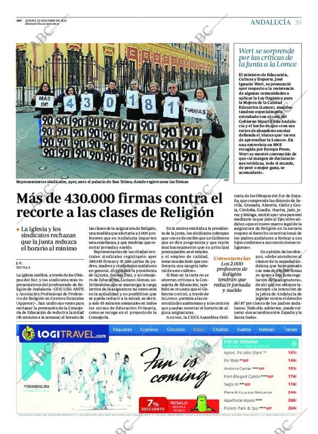 ABC SEVILLA 22-01-2015 página 39