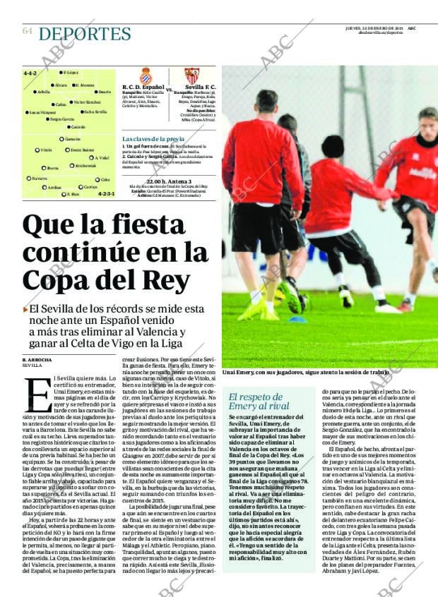 ABC SEVILLA 22-01-2015 página 64