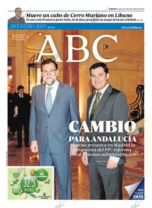 ABC CORDOBA 29-01-2015 página 1