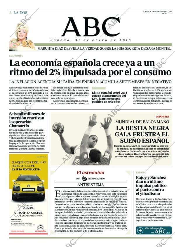 ABC MADRID 31-01-2015 página 2