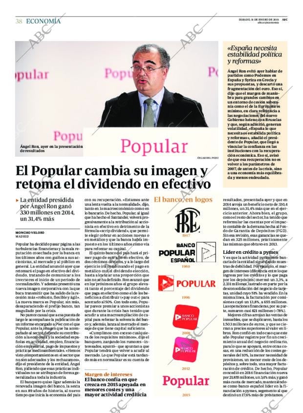 ABC MADRID 31-01-2015 página 38
